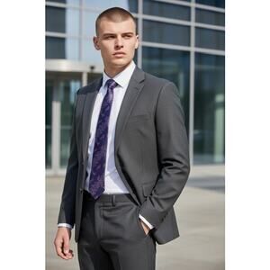 NWT! "Ted Baker" Purple Butterfly Tie 60" Long STUNNING Tie !!! Wedding Office